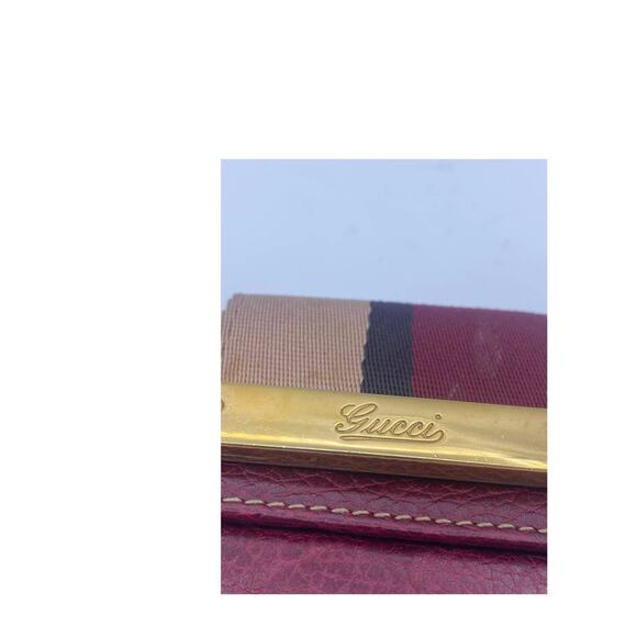 Gucci Authentic burgundy Key Ring Case - Picture 6 of 9